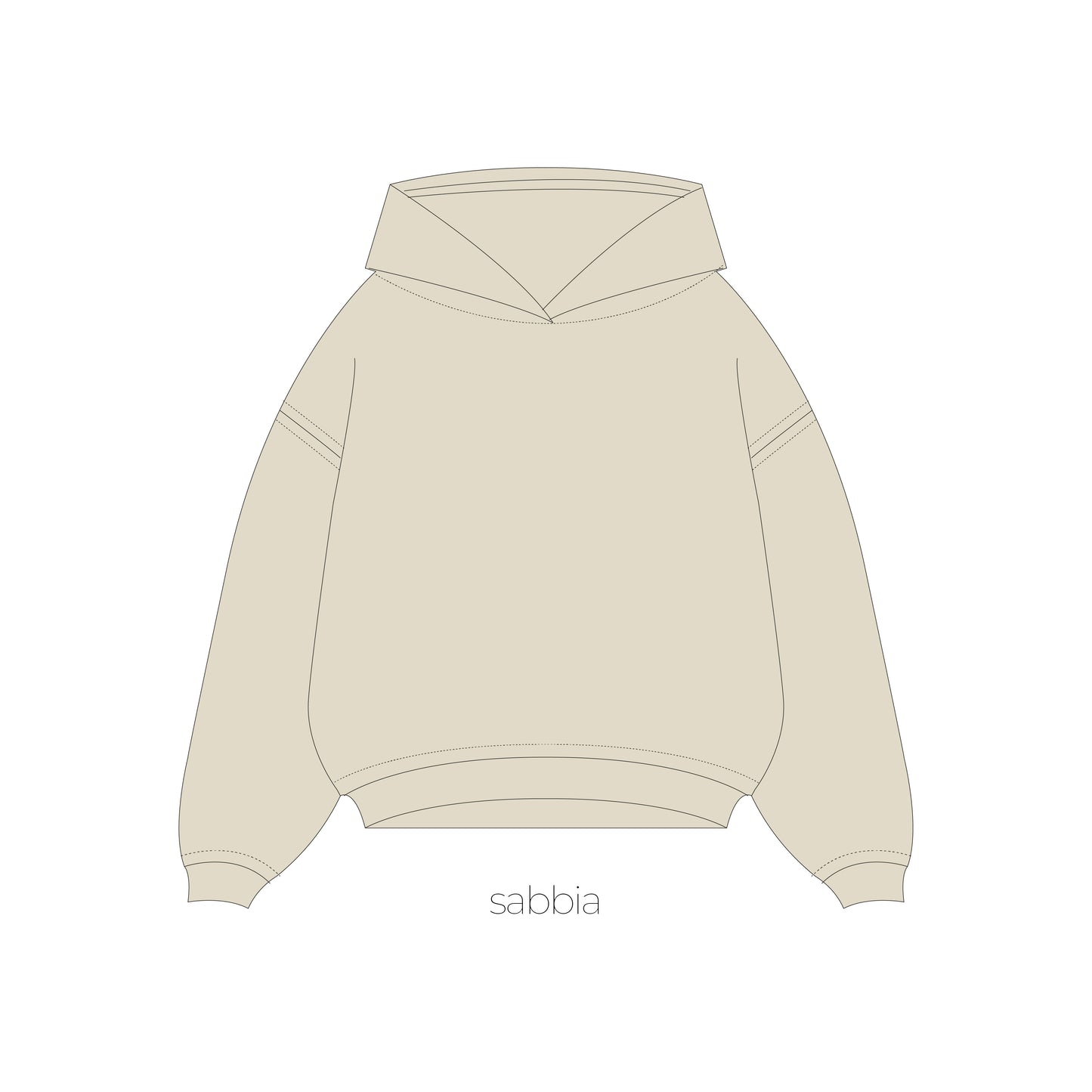 BOXY HOODIE CON CAPPUCCIO