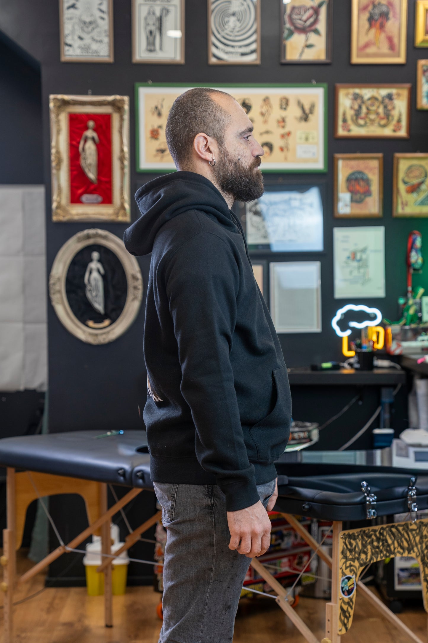 Artem Hoodie - Virgin Blessed Black