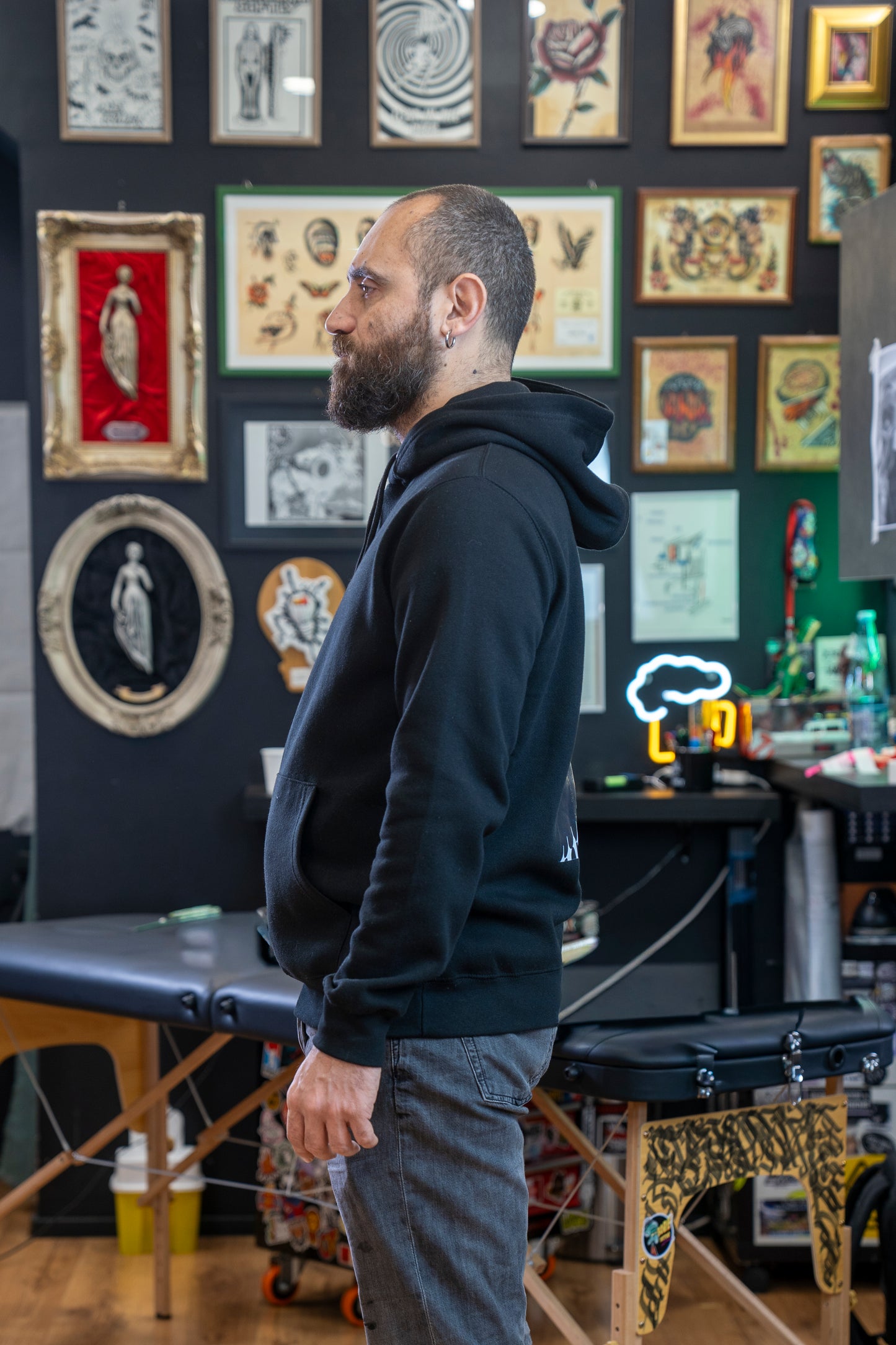 Artem Hoodie - Virgin Blessed Black